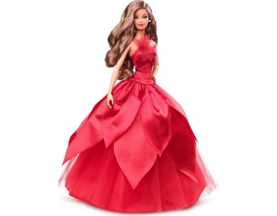 Mattel Barbie Vianočná bábika čiernovláska