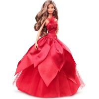 Mattel Barbie Vianočná bábika čiernovláska 2