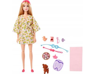 Mattel Barbie wellness bábika v županu