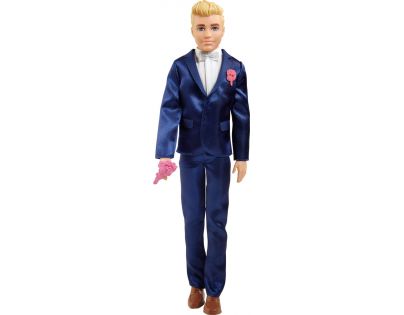 Mattel Barbie Ženích tmavomodrý oblek