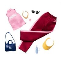 Mattel Barbie značkové oblečky a doplňky růžové tílko PUMA Mattel Barbie značkové oblečky a doplňky růžové tílko PUMA