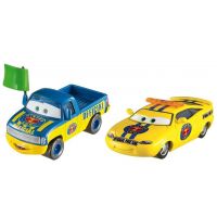 Mattel Cars 3 auta 2 ks Dexter Hoover with Green Flag a Charlie Checker Mattel Cars 3 auta 2 ks Dexter Hoover with Green Flag a Charlie Checker