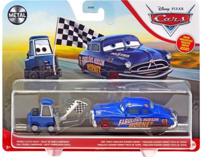 Mattel Cars 3 auta 2 ks Double Clutch Daley a Fabulous Hudson