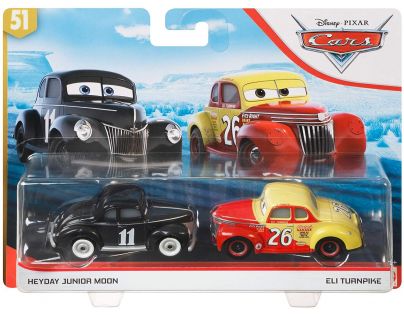 Mattel Cars 3 autá 2 ks Heyday Junior Moon a Eli Turnpike