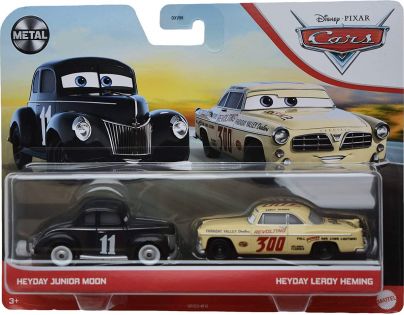 Mattel Cars 3 auta 2 ks Heyday Junior Moon a Leroy Heming