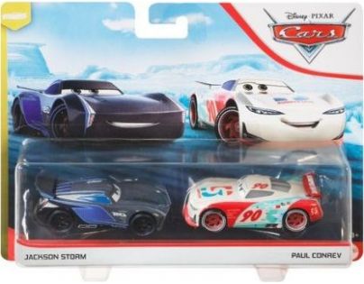 Mattel Cars 3 autá 2 ks Jackson Storm a Paul Conrev