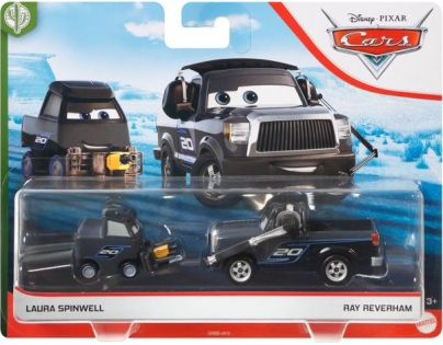 Mattel Cars 3 autá 2 ks Laura Spinwell a Ray Reverham