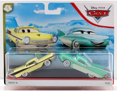 Mattel Cars 3 autá 2 ks Nicky B. a FLO