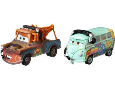Mattel Cars 3 autá 2 ks Race Team Mater a Headset