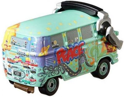 Mattel Cars 3 autá 2 ks Race Team Mater a Headset