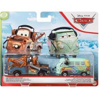 Mattel Cars 3 autá 2 ks Race Team Mater a Headset 6