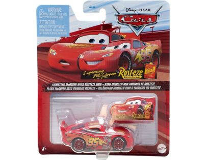 Mattel Cars 3 Autá Lightning McQueen With Rusteze Sign