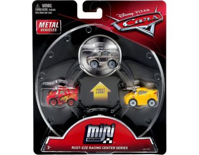 Mattel Cars 3 Mini autá 3ks Rust-Eze Racing Center Series GBC72