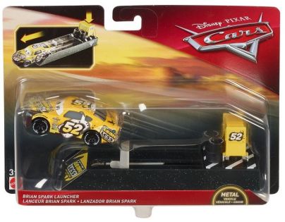 Mattel Cars 3 vystreľovací s autíčkom Brian Spark