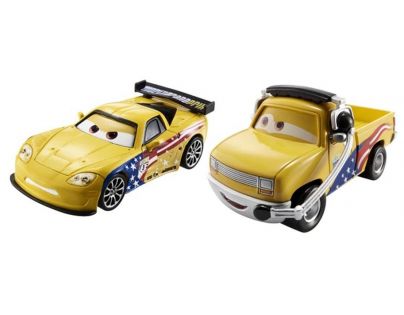 Mattel Cars 2 Autíčka 2ks - John Lassetire a Jeff Gorvette