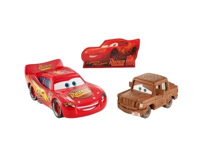 Mattel Cars 2 Autíčka 2ks - McQueen a Fred