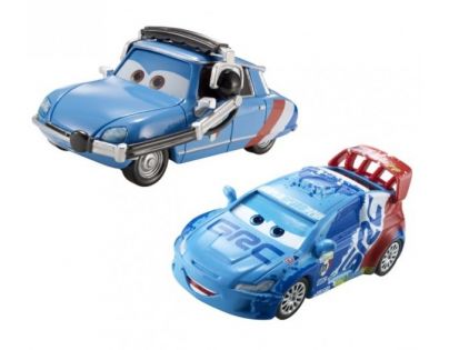 Mattel Cars 2 Autíčka 2ks - Raoul Caroule a Bruno Motoreau