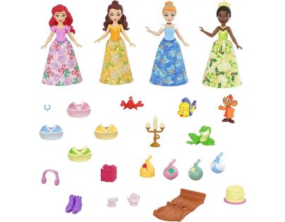 Mattel Disney Princess Adventný kalendár s malými bábikami 2023