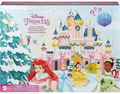 Mattel Disney Princess Adventný kalendár s malými bábikami 2023