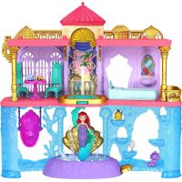 Mattel Disney Princess Malá bábika Ariel a kráľovský zámok