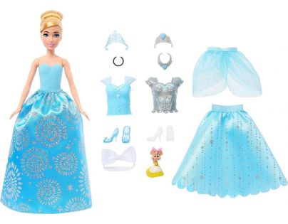Mattel Disney Princess Bábika s kráľovskými šatami a doplnkami Popelka