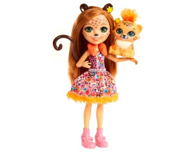 Mattel Enchantimals bábika a zvieratko Cherish Cheetah a Quick-Quick