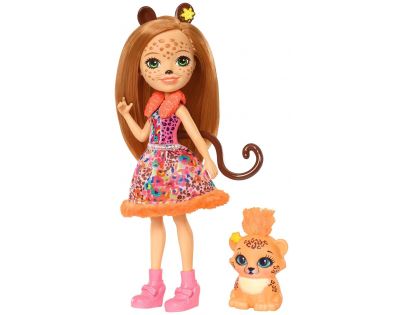 Mattel Enchantimals bábika a zvieratko Cherish Cheetah a Quick-Quick