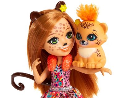 Mattel Enchantimals bábika a zvieratko Cherish Cheetah a Quick-Quick