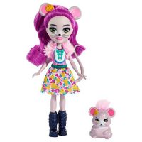 Mattel Enchantimals panenka a zvířátko Mayla Mouse a Fondue Mattel Enchantimals panenka a zvířátko Mayla Mouse a Fondue