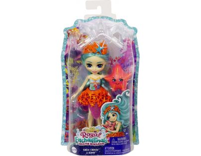Mattel Enchantimals Bábika a zvieratko Royal Ocean Kingdom Staria Starfish a Beamy