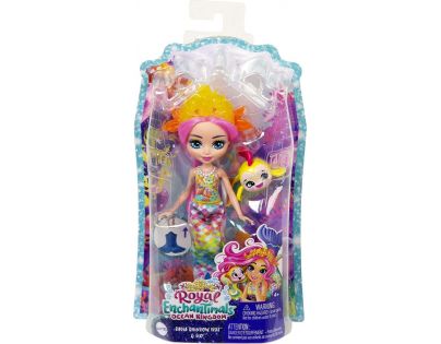 Mattel Enchantimals Bábika a zvieratko Royal Ocean Kingdom zlatá rybka