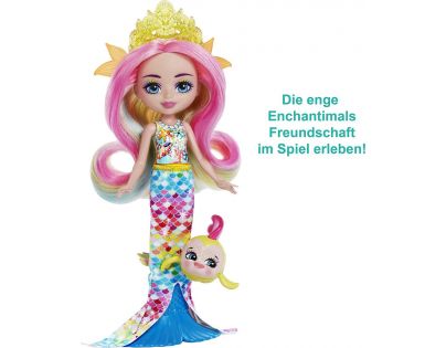Mattel Enchantimals Bábika a zvieratko Royal Ocean Kingdom zlatá rybka
