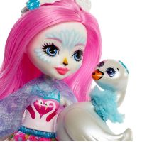 Mattel Enchantimals bábika a zvieratko Saffi Swan a Poise 2