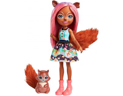 Mattel Enchantimals bábika Sancha Squirrel s veveričkou Stumper