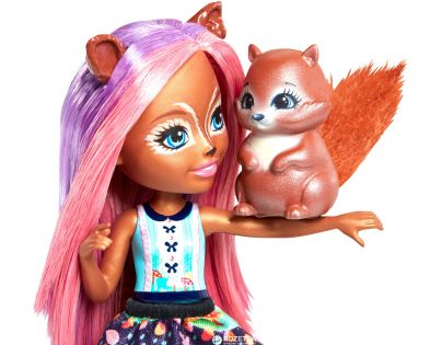 Mattel Enchantimals bábika Sancha Squirrel s veveričkou Stumper