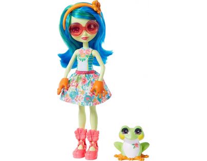 Mattel Enchantimals bábika a zvieratko Tamika Tree Frog a Burst