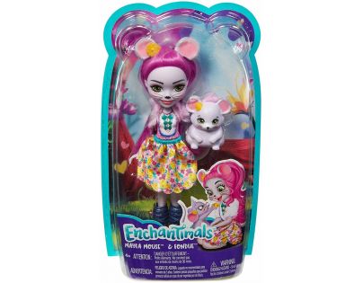 Mattel Enchantimals bábika sa zvieratkom Mayle Mouse a Fondue
