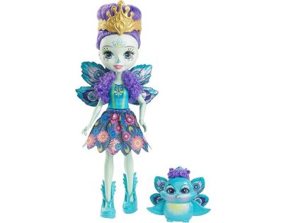 Mattel Enchantimals bábika Patter Peacock