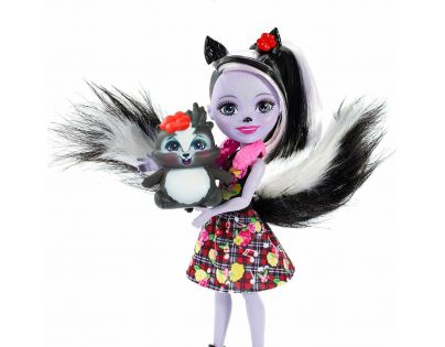 Mattel Enchantimals bábika sa zvieratkom Sage Skunk a Caper