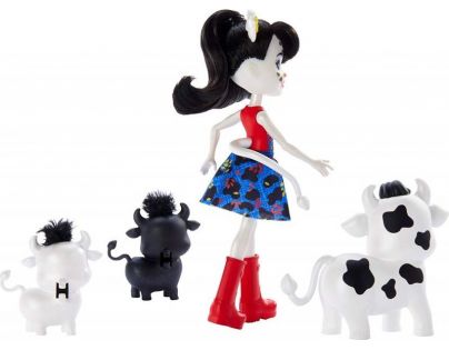 Mattel Enchantimals rodinka Strakaté kravičky