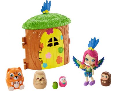 Mattel Enchantimals tajné útočiště nejlepších přátel Parrot Peeki Tree Hut