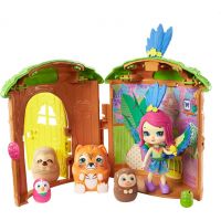Mattel Enchantimals tajné útočiště nejlepších přátel Parrot Peeki Tree Hut 2