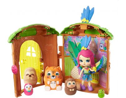 Mattel Enchantimals tajné útočiště nejlepších přátel Parrot Peeki Tree Hut