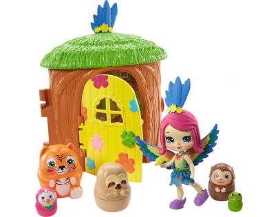 Mattel Enchantimals tajné útočiště nejlepších přátel Parrot Peeki Tree Hut