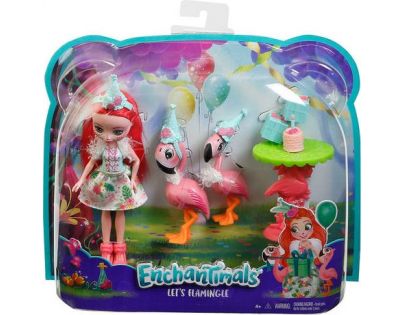 Mattel Enchantimals Tematické balenia bábika Fanci Flamingo s flamingami