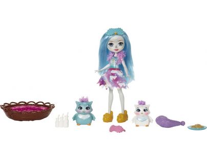 Mattel Enchantimals Tematické balenia bábika Ohana Owl so sovičkami