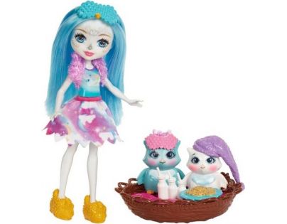 Mattel Enchantimals Tematické balenia bábika Ohana Owl so sovičkami