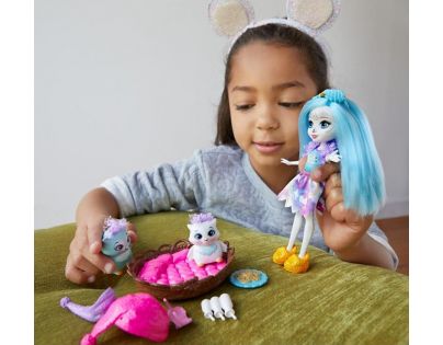 Mattel Enchantimals Tematické balenia bábika Ohana Owl so sovičkami