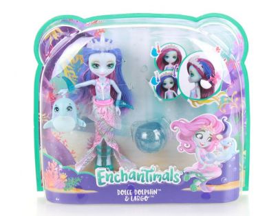 Mattel Enchantimals Vodní svět Panenka a zvířátko Dolce Dolphin a Largo