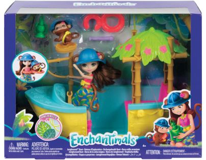 Mattel Enchantimals vyhlídková loď do džungle